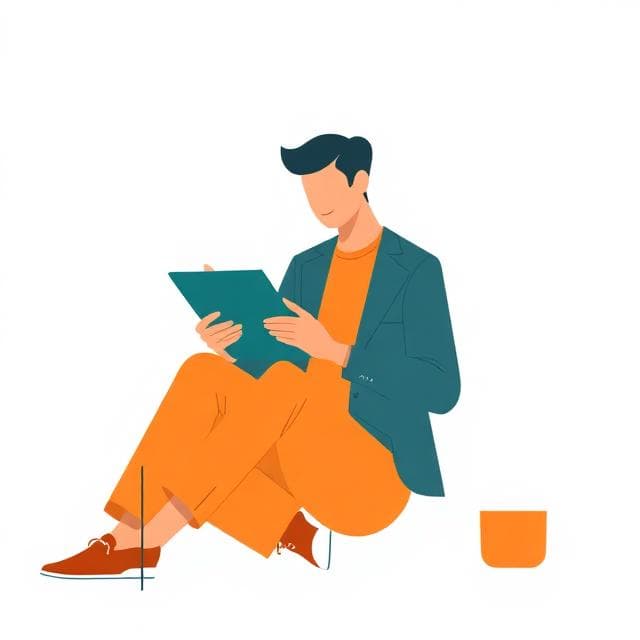 Person reading personalized newsletter